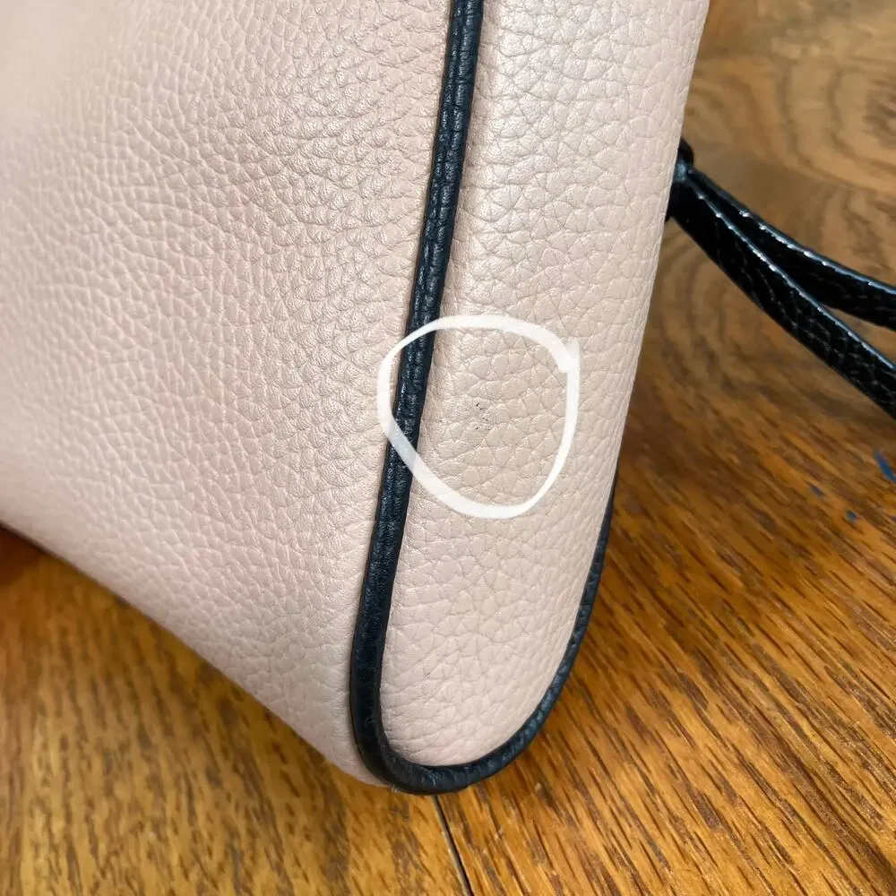 Kate Spade Jackson Street Mini Cayli Crossbody Bag Two Toned Pebbled Leather